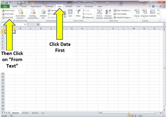 how to import excel file